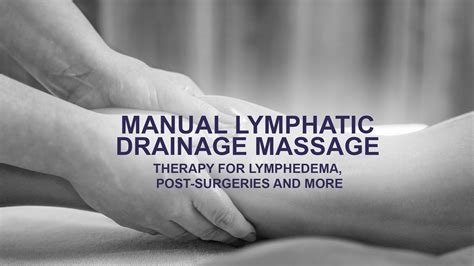 edem massage|Lymphatic drainage for lymphoedema 